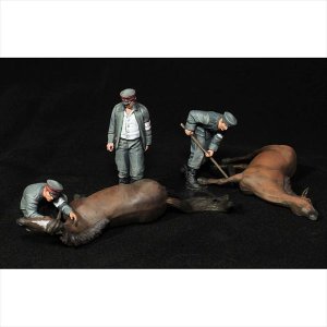 画像6: Paracel Miniatures[MINI7241]1/72 WWI ドイツ 獣医チームセット w/ウマ(3体+2頭入) (6)