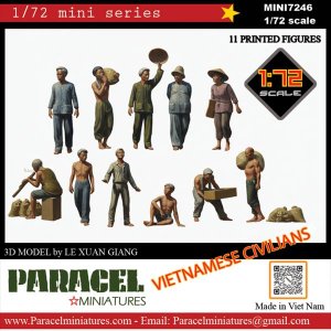 画像1: Paracel Miniatures[MINI7246]1/72 現用 ベトナム 民間人セット(11体入) (1)