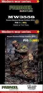 画像1: Paracel Miniatures[MW3558]1/35 現用 現代の東欧兵士 2014年＃D 機関銃手 (1)