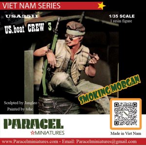 画像1: Paracel Miniatures[USA3511]1/35 現用 アメリカ 哨戒艇乗員＃3「スモーキング・モーガン」 (1)