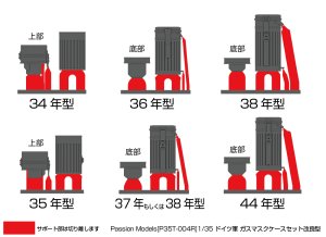 画像6: Passion Models[P35T-004R] 1/35 ドイツ軍ガスマスクケースセット改良型 (6)