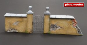画像1: PlusModel[PM626]1/35 Garden wall (1)