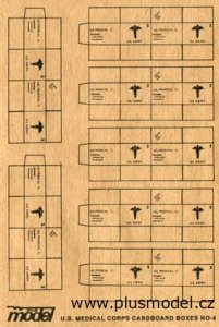 画像1: PlusModel[PM012]1/35WWII米 段ボール箱 #4(医療用品) (1)