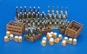画像1: PlusModel[PM220]1/35ビールボトルとビール箱 (1)