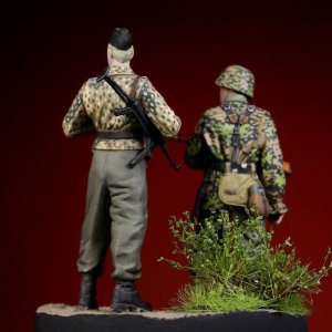 画像2: Rado Miniatures[RDM35003] 1/35 WWII独 武装親衛隊第12装甲師団"HJ" "ノルマンディ"(2体セット) (2)