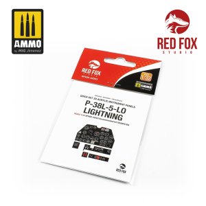 画像1: レッドフォックススタジオ[RFSQS-32003]1/32 P-38L-5-LO ライトニング用3Dアクリル インパネ (トランペッター用) (1)