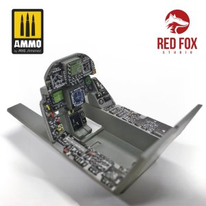 画像4: レッドフォックススタジオ[RFSQS-32014]1/32 F/A-18E スーパーホーネット用3Dアクリル インパネ (レベル用) (4)