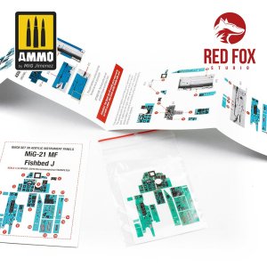 画像2: レッドフォックススタジオ[RFSQS-32016]1/32 MiG-21MF フィシュベッドJ用3Dアクリル インパネ (トランペッター用) (2)