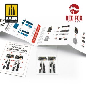 画像2: レッドフォックススタジオ[RFSQS-32019]1/32 T-2 バックアイ 迷彩トレーナー用3D アクリルインパネ (スペシャルホビー用) (2)