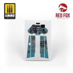 画像3: レッドフォックススタジオ[RFSQS-32056]1/32 Su-27 フランカーB用3Dアクリルインパネ (トランペッター用) (3)