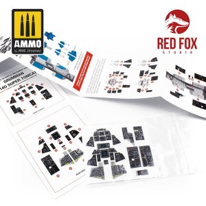 画像2: レッドフォックススタジオ[RFSQS-32058]1/32 F-14D スーパートムキャット用3Dアクリル インパネ (トランペッター用) (2)