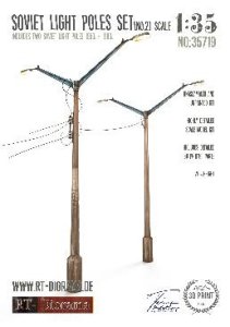 画像1: RTディオラマ[RTD35719]1/35 ソ連 照明ポールセット No.2 (2個) (1)