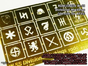 画像2: Rado Miniatures[RDM35PE09]1/35 WWII ドイツ武装親衛隊師団 戦車用師団章セット (2)