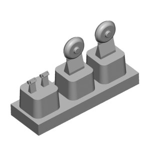 画像2: Rado Miniatures[RDM35PE07]1/35 WWII ドイツ戦車兵用ヘッドフォンセット エッチング&レジン (2)