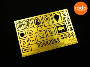 画像2: Rado Miniatures[RDM35PE14]1/35 WWII ドイツ・アフリカ軍団 部隊章テンプレート(車両/フィギュア用) (2)