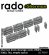 画像2: Rado Miniatures[RDM35S100]1/35 WWII アメリカ M4シャーマン中戦車 予備履帯ラックセット＃1 T54E1型/T54E2型/T62型履帯/空(8個入) (2)