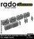 画像2: Rado Miniatures[RDM35S101]1/35 WWII アメリカ M4シャーマン中戦車 予備履帯ラックセット＃2 T48/T49/T51型履帯/空(8個入) (2)