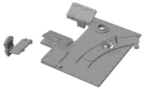 画像4: Rado Miniatures[RDM35S108]1/35 WWII ドイツ ヘッツァー駆逐戦車 戦闘室天面セット(タコム用) (4)
