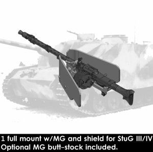 画像2: Rado Miniatures[RDM35S17]1/35 WWII ドイツ III号突撃砲/IV号突撃砲用車内操作式機銃(3Dプリント製 1個入) (2)