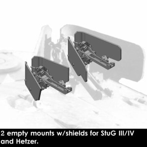 画像2: Rado Miniatures[RDM35S19]1/35 WWII ドイツ ヘッツァー駆逐戦車/III/IV号突撃砲用車内操作式機銃 機銃なし(3Dプリント製 2個入) (2)