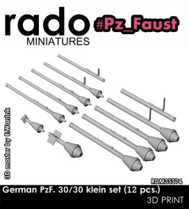 画像1: Rado Miniatures[RDM35S74]1/35 WWII ドイツ パンツァーファウスト30/30クラインセット(12個入) (1)
