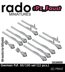 画像1: Rado Miniatures[RDM35S75]1/35 WWII ドイツ パンツァーファウスト60/100セット (12個入) (1)