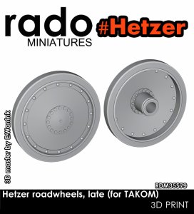 画像1: Rado Miniatures[RDM35S79]1/35 WWII ドイツ ヘッツァー駆逐戦車後期型 転輪セット(タコム2172/2180用) (1)