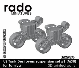 画像1: Rado Miniatures[RDM35S84]1/35 WWII アメリカ駆逐戦車 サスペンションセット＃1(タミヤM36用) (1)