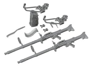 画像3: Rado Miniatures[RDM35S95]1/35 WWII ドイツ 対空機銃架 w/MG34車載用機関銃(2個入) (3)