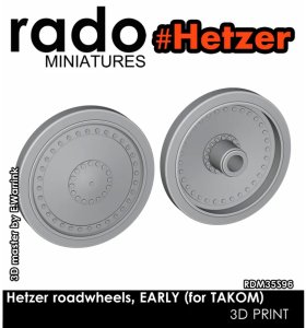 画像1: Rado Miniatures[RDM35S96]1/35 WWII ドイツ ヘッツァー駆逐戦車 初期型転輪セット(タコム2170/2170X用) (1)