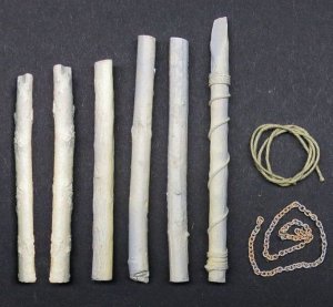 画像2: Reality in Scale[RIS35239]AFV用丸太セット(泥濘脱出/増加装甲)6個 (2)