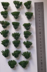 画像2: Reality in Scale[PP011]1/16-1/35 低い茂み-ダークグリーン (2)