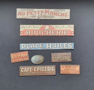 画像3: Reality in Scale[RIS35275]1/35 売店名/業種名別店頭木製看板 フランス語セット2 (3)