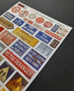 画像2: Reality in Scale[RIS35287]1/35 錆びた一般標識 フランス語 (2)