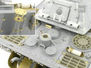 画像4: ロコムモデル [RCAF35122]1/35 WWII独 ティーガーII ポルシェ砲塔 極初期/初期型 エッチング基本セット(DML用) (4)
