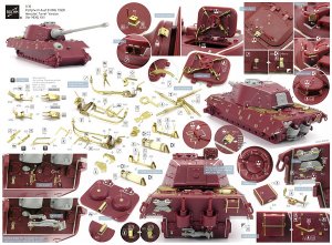 画像3: ロコムモデル [RCAF35123]1/35 WWII独 ティーガーII ヘンシェル砲塔 エッチング基本セット(モンモデル用) (3)