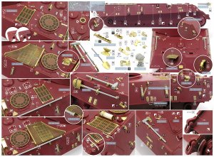 画像2: ロコムモデル [RCAF35123]1/35 WWII独 ティーガーII ヘンシェル砲塔 エッチング基本セット(モンモデル用) (2)