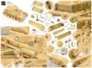 画像3: ロコムモデル[RCAF35180]1/35 WWII フランス陸軍軽戦車R35ディテールアップセット(タミヤ用) (3)