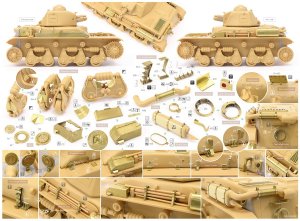 画像2: ロコムモデル[RCAF35180]1/35 WWII フランス陸軍軽戦車R35ディテールアップセット(タミヤ用) (2)