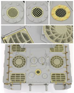 画像2: ロコムモデル[RCAF35G07]1/35 WWII 独 パンターD/A型ラジエター用メッシュスクリーン(タコム用) (2)