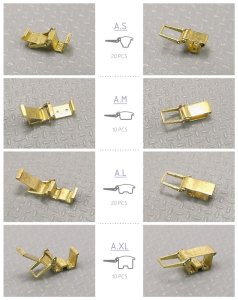 画像2: ロコムモデル[RCAF35G08]1/35 WWII 独 ドイツ陸軍車両用クランプ タイプA(4バージョン/60ピース入) (2)