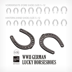 画像1: ロコムモデル[RP35033]1/35 WWII ドイツ 幸運の馬蹄セット(16個入) (1)