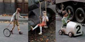 画像1: RoyalModel[RM638]1/35 遊び回る子供達 (1)