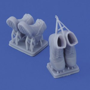 画像3: RoyalModel[RM1016]1/16 WWII ドイツ 歩兵用アンクルブーツセット(4個入) (3)