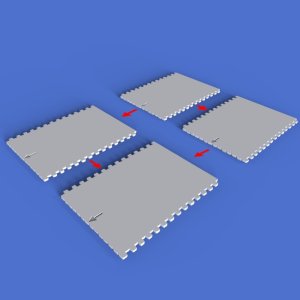 画像3: RoyalModel[RM1059]1/16 ジオラマアクセサリー 石畳の道 (3)