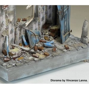 画像2: RoyalModel[RM1100]1/16 ジオラマアクセサリー 赤レンガ (2)