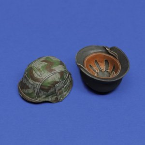 画像1: RoyalModel[RM1103]1/16 WWII ドイツ 歩兵用ヘルメットセット(2個入) (1)