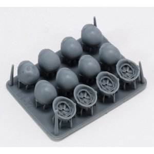 画像3: RoyalModel[RM1157]1/35 WWII アメリカ ヘルメットセット(12個入) (3)