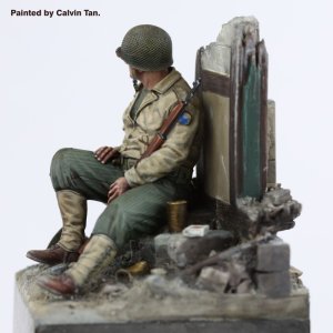 画像3: RoyalModel[RM1163]1/35 WWII アメリカ 休息する兵士(ベース付) (3)