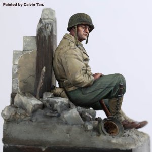 画像6: RoyalModel[RM1163]1/35 WWII アメリカ 休息する兵士(ベース付) (6)